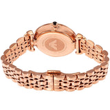  Shop Authentic Emporio Armani Gianni T Bar Quartz Mother of Pearl Dial Rose Gold Steel Strap Watch For Women - AR11385 - Luxxuri