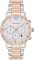  Shop Authentic Emporio Armani Giovanni Chronograph Quartz White Dial Two Tone Steel Strap Watch For Men - AR11209 - Luxxuri