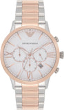  Shop Authentic Emporio Armani Giovanni Chronograph Quartz White Dial Two Tone Steel Strap Watch For Men - AR11209 - Luxxuri