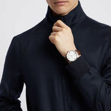  Shop Authentic Emporio Armani Giovanni Quartz White Dial Brown Leather Strap Watch For Men - AR11211 - Luxxuri