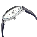  Shop Authentic Emporio Armani Modern Slim Analog Silver Dial Blue Leather Strap Watch For Men - AR11214 - Luxxuri