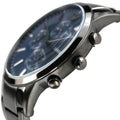 Shop Authentic Emporio Armani Renato Chronograph Quartz Blue Dial Black Steel Strap Watch For Men - AR11215 - Luxxuri