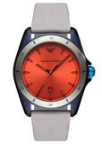  Shop Authentic Emporio Armani Sigma Analog Orange Dial Grey Silicone Strap Watch For Men - AR11218 - Luxxuri