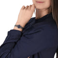 Emporio Armani Gianni T Bar Quartz Blue Dial Two Tone Steel Strap Watch For Women - AR11222