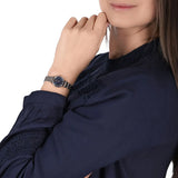  Shop Authentic Emporio Armani Gianni T Bar Quartz Blue Dial Two Tone Steel Strap Watch For Women - AR11222 - Luxxuri
