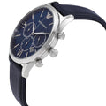  Shop Authentic Emporio Armani Giovanni T Bar Chronograph Quartz Blue Dial Blue Leather Strap Watch For Men - AR11226 - Luxxuri