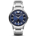  Shop Authentic Emporio Armani Giovanni Quartz Blue Dial Silver Steel Strap Watch For Men - AR11227 - Luxxuri