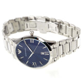  Shop Authentic Emporio Armani Giovanni Quartz Blue Dial Silver Steel Strap Watch For Men - AR11227 - Luxxuri