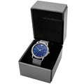  Shop Authentic Emporio Armani Luigi Quartz Blue Dial Silver Mesh Bracelet Watch For Men - AR11230 - Luxxuri