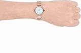  Shop Authentic Emporio Armani Arianna White Mother of Pearl Dial Rose Gold Steel Strap Watch For Women - AR11236 - Luxxuri
