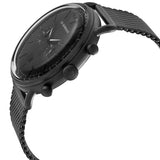  Shop Authentic Emporio Armani Aviator Chronograph Black Dial Black Mesh Bracelet Watch For Men - AR11264 - Luxxuri