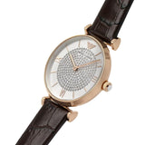  Shop Authentic Emporio Armani Gianni T-Bar Silver Dial Brown Leather Strap Watch For Women - AR11269 - Luxxuri