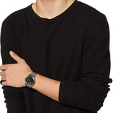  Shop Authentic Emporio Armani Luigi Analog Black Dial Silver Mesh Bracelet Watch For Men - AR11272 - Luxxuri