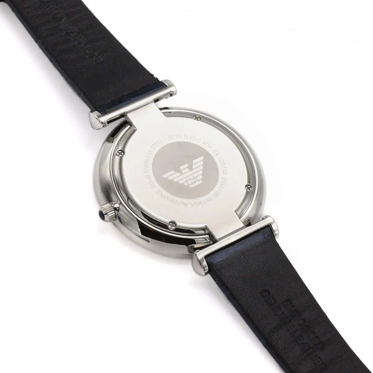  Shop Authentic Emporio Armani Gianni T Bar Quartz Blue Dial Blue Leather Strap Watch For Men - AR11300 - Luxxuri