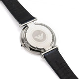  Shop Authentic Emporio Armani Gianni T Bar Quartz Blue Dial Blue Leather Strap Watch For Men - AR11300 - Luxxuri
