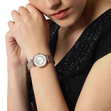  Shop Authentic Emporio Armani Gianni T Bar Mother of Pearl Dial Rose Gold Mesh Bracelet Watch For Women - AR11320 - Luxxuri