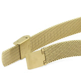  Shop Authentic Emporio Armani Gianni T Bar Mother of Pearl Dial Gold Mesh Bracelet Watch For Women - AR11321 - Luxxuri
