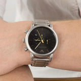  Shop Authentic Emporio Armani Luigi Chronograph Black Dial Silver Steel Strap Watch For Men - AR11324 - Luxxuri