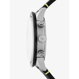  Shop Authentic Emporio Armani Mario Chronograph Black Dial Black Leather Strap Watch For Men - AR11325 - Luxxuri