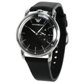  Shop Authentic Emporio Armani Aviator Quartz Black Dial Black Leather Strap Watch For Men - AR11336 - Luxxuri