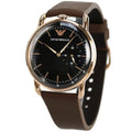  Shop Authentic Emporio Armani Aviator Quartz Black Dial Brown Leather Strap Watch For Men - AR11337 - Luxxuri