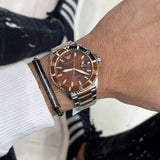  Shop Authentic Emporio Armani Diver Quartz Brown Dial Two Tone Steel Strap Watch For Men - AR11340 - Luxxuri