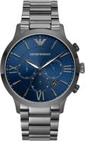  Shop Authentic Emporio Armani Giovanni Chronograph Blue Dial Grey Steel Strap Watch For Men - AR11348 - Luxxuri