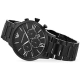  Shop Authentic Emporio Armani Giovanni Chronograph Black Dial Black Steel Strap Watch For Men - AR11349 - Luxxuri