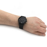 Shop Authentic Emporio Armani Giovanni Chronograph Black Dial Black Steel Strap Watch For Men - AR11349 - Luxxuri