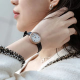  Shop Authentic Emporio Armani Rosa Quartz Mother Of Pearl White Dial Black Leather Strap Watch For Women - AR11356 - Luxxuri