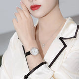  Shop Authentic Emporio Armani Rosa Quartz Mother Of Pearl White Dial Black Leather Strap Watch For Women - AR11356 - Luxxuri