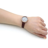 Shop Authentic Emporio Armani Rosa Two Hand White Dial Red Leather Strap Watch For Women - AR11357 - Luxxuri