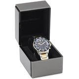  Shop Authentic Emporio Armani Mario Chronograph Blue Dial Two Tone Steel Strap Watch For Men - AR11362 - Luxxuri