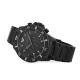  Shop Authentic Emporio Armani Diver Chronograph Black Dial Black Steel Strap Watch For Men - AR11363 - Luxxuri