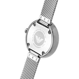  Shop Authentic Emporio Armani Rosa Diamonds Mother of Pearl Blue Dial Silver Mesh Bracelet Watch For Women - AR11380 - Luxxuri