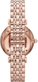  Shop Authentic Emporio Armani Gianni T Bar Quartz Mother of Pearl Dial Rose Gold Steel Strap Watch For Women - AR11385 - Luxxuri