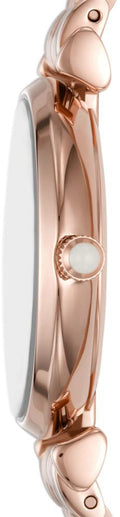  Shop Authentic Emporio Armani Gianni T Bar Quartz Mother of Pearl Dial Rose Gold Steel Strap Watch For Women - AR11385 - Luxxuri