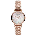  Shop Authentic Emporio Armani Gianni T Bar Quartz Mother of Pearl Dial Rose Gold Steel Strap Watch For Women - AR11385 - Luxxuri