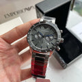  Shop Authentic Emporio Armani Chronograph Grey Dial Two Tone Steel Strap Watch For Men - AR11391 - Luxxuri