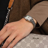  Shop Authentic Emporio Armani Gianni T-Bar Quartz White Dial Silver Steel Strap Watch For Women - AR11405 - Luxxuri