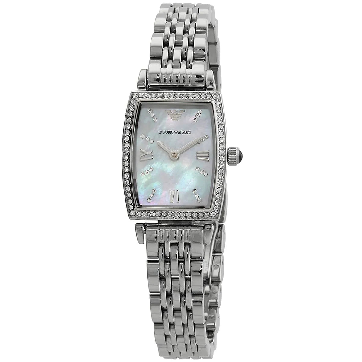  Shop Authentic Emporio Armani Gianni T-Bar Quartz White Dial Silver Steel Strap Watch For Women - AR11405 - Luxxuri