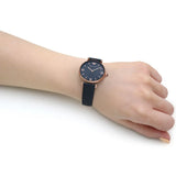  Shop Authentic Emporio Armani Gianni T-Bar Quartz Blue Dial Blue Leather Strap Watch for Women - AR11424 - Luxxuri