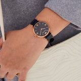  Shop Authentic Emporio Armani Gianni T-Bar Quartz Blue Dial Blue Leather Strap Watch for Women - AR11424 - Luxxuri