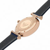  Shop Authentic Emporio Armani Gianni T-Bar Quartz Blue Dial Blue Leather Strap Watch for Women - AR11424 - Luxxuri