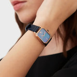  Shop Authentic Emporio Armani Gioia Quartz Mother of Pearl Blue Dial Blue Leather Strap Watch For Women - AR11426 - Luxxuri