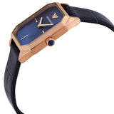  Shop Authentic Emporio Armani Gioia Quartz Mother of Pearl Blue Dial Blue Leather Strap Watch For Women - AR11426 - Luxxuri