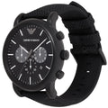  Shop Authentic Emporio Armani Luigi Analog Black Dial Black Leather Strap Watch For Men - AR11450 - Luxxuri