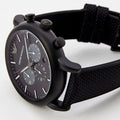  Shop Authentic Emporio Armani Luigi Analog Black Dial Black Leather Strap Watch For Men - AR11450 - Luxxuri