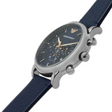  Shop Authentic Emporio Armani Luigi Chronograph Blue Dial Blue Leather Strap Watch For Men - AR11451 - Luxxuri