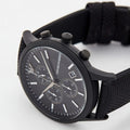  Shop Authentic Emporio Armani Renato Chronograph Black Dial Black Nylon Strap Watch For Men - AR11457 - Luxxuri